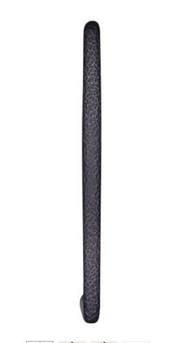 Signature Hardware Sleek Hand Hammered Appliance Pull 24" - Satin Black - 第 1/5 張圖片