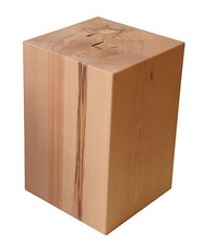 Sitzblock Holz Block Sitzhocker Buche Tisch Hocker Würfel maßiv 45x30x30 cm 