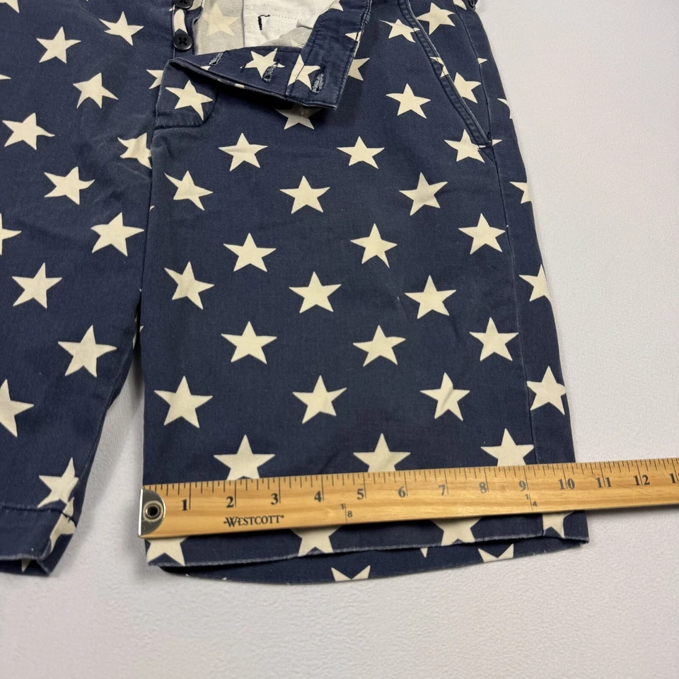 Ralph Lauren Denim & Supply Button-Fly Chino Shorts Stars Blue White Men’s 36 - Image 4 of 4