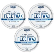 Collinite Marine 885 Fleetwax Heavy Duty Paste Can Guard Stains UV 3 Pack