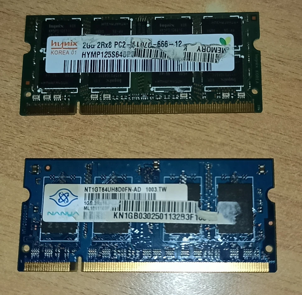 RAM DDR2 Pc2 666 2giga + 1giga. Laptop LEGGI DESCRIZIONE 👇 - Immagine 2 di 4