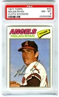 NOLAN RYAN~RARE (POP 264) 1977 TOPPS CLOTH STICKERS PSA-8 NM-MT HOT MLB CARD #40