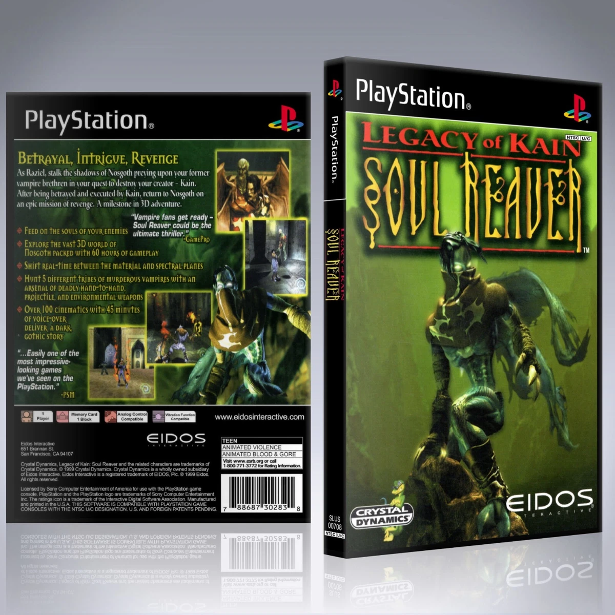 PS1 Case NO GAME Legacy of Kain Soul Reaver