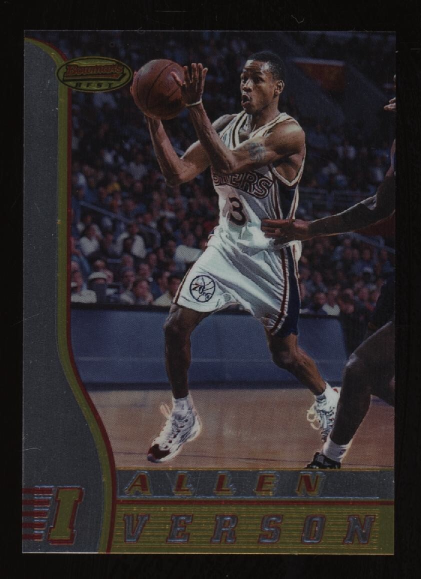1996-97 Allen Iverson Bowman's Best Basketball Rookie Rc #R1 *NICE* HOF