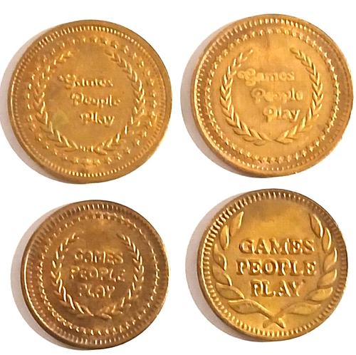 Vintage Games People Play Arcade Token Lot Of 4 All Different Brass ...