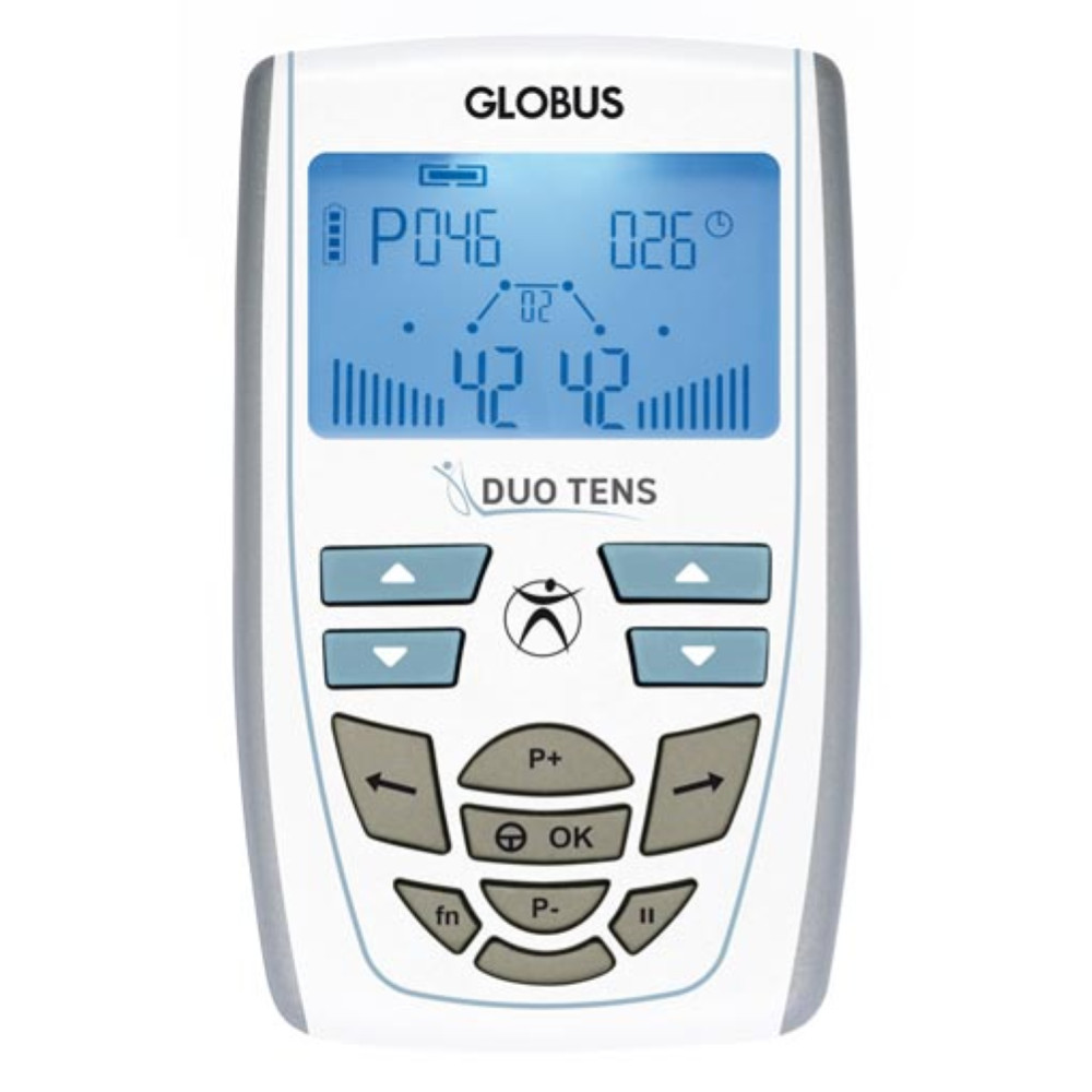 Globus Electroestimulador profesional Duo Tens para dolor y tratamiento muscular