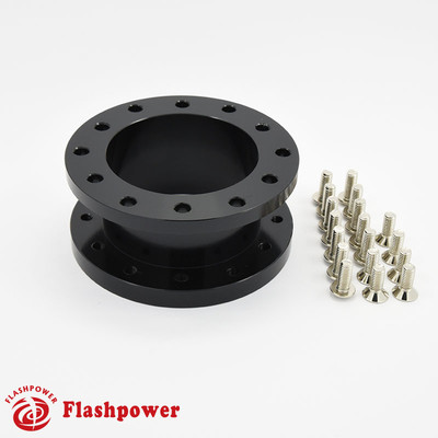1.5'' Steering Wheel Spacer Black Aluminum for MOMO Isotta Sparco OMP