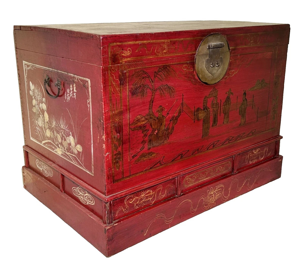 樟脑中国风木制箱子| eBay