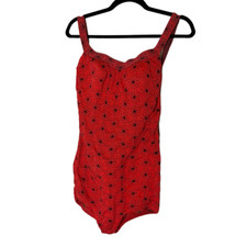 1960s Vintage Bathing Suit Size 11-12 Darlene Made in USA Nylon/Rubber