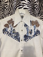 Vintage Rare 60s 70s Kennington Ltd Quilted Mickey Minnie Disney Button Up Shirt