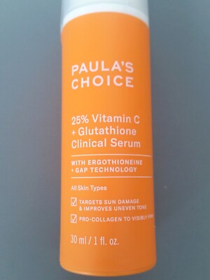 glutathione paula's choice SEALED) PAULA'S CHOICE 25% VITAMIN C + Glutathione Clinical Serum (1 OZ)  $65