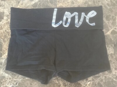 Rare Y2K Victoria Secret PINK Booty Logo Booty Shorts Vintage VS Spellout  Sz S