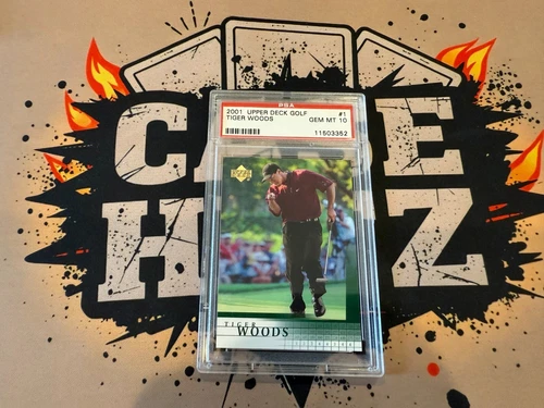 2001 Upper Deck Gold Rookie Tiger Woods #1 PSA 10 Goat