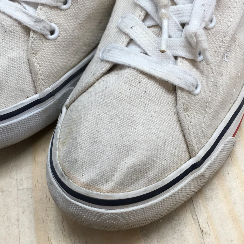 Tommy Hilfiger Zapatos Mujer 8 M Twolisia Informales Tenis Blancos Parte Superior Baja Con Cordones Foto 4 de 4