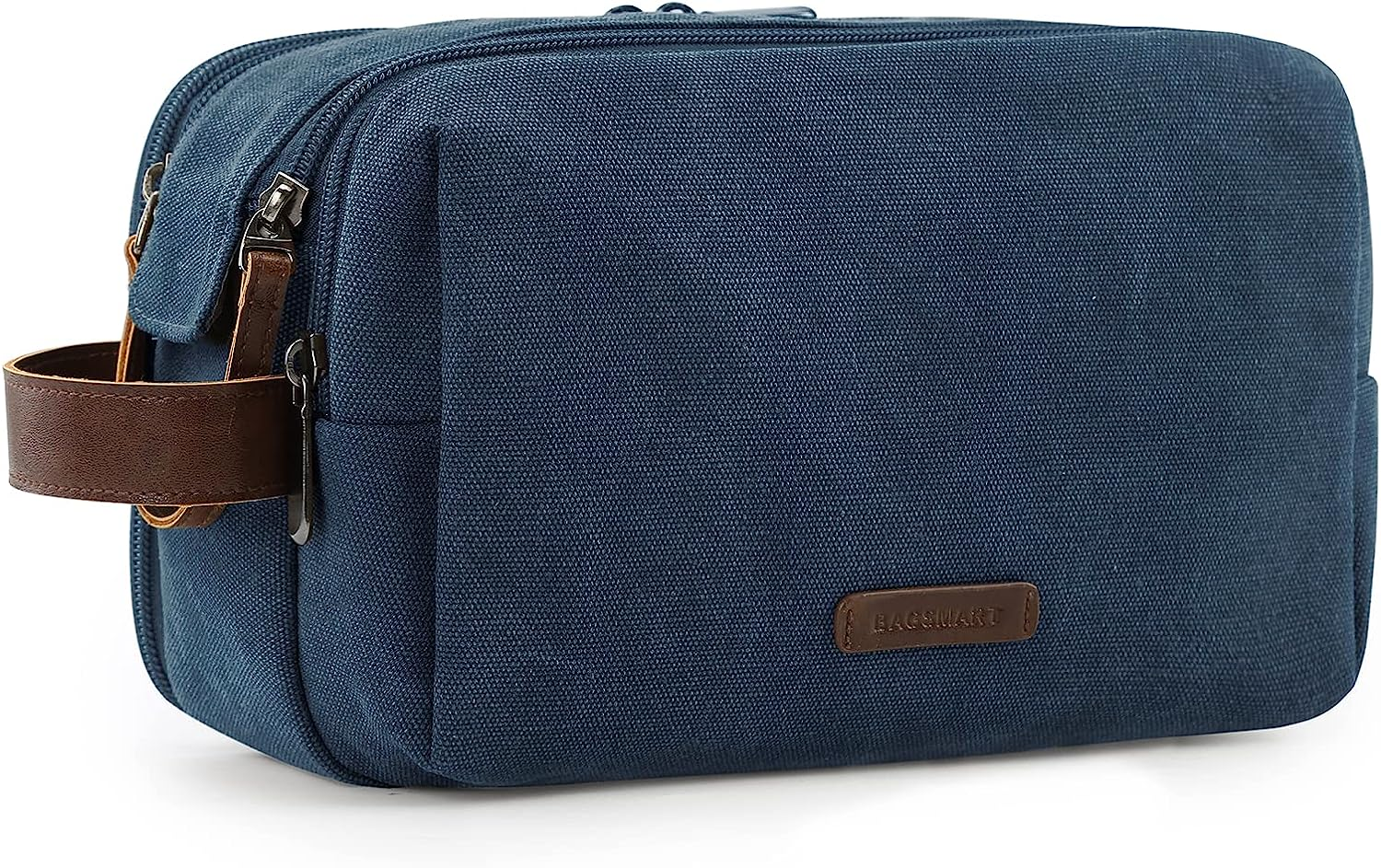 Men's Water-Resistant Canvas Travel Toiletry Bag Dopp Kit Organizer-image
