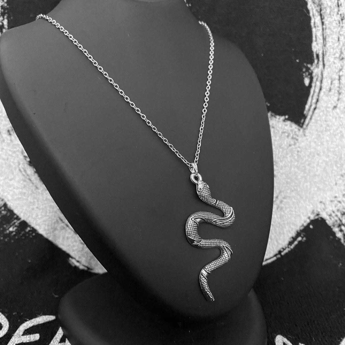 Cute snake necklace deals