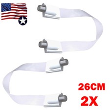 2PC White F Female to Female Ultra Flat Ghost Wires RG6 Coax Jumper Cables NEW
