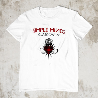 Simple Minds band white T-shirt short sleeve All sizes 2F196