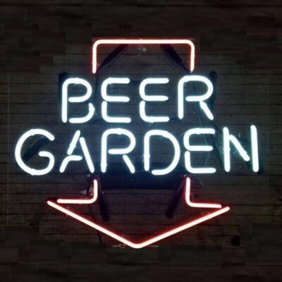 Beer Garden Arrow Neon Sign Light Lamp Beer Bar Pub Cave Wall Decor ...