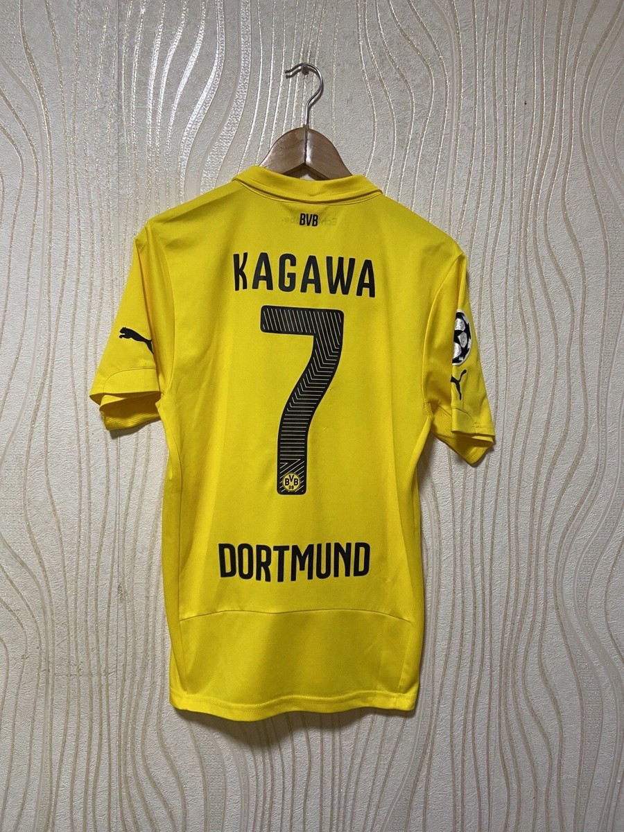 BORUSSIA DORTMUND 2014 2015 HOME SHIRT JERSEY PUMA 745889 sz S MEN