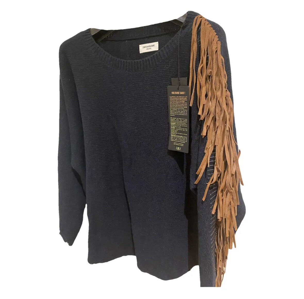 Zadig & Voltaire Cashmere Deluxe & Leather Rare Ltd Edition
