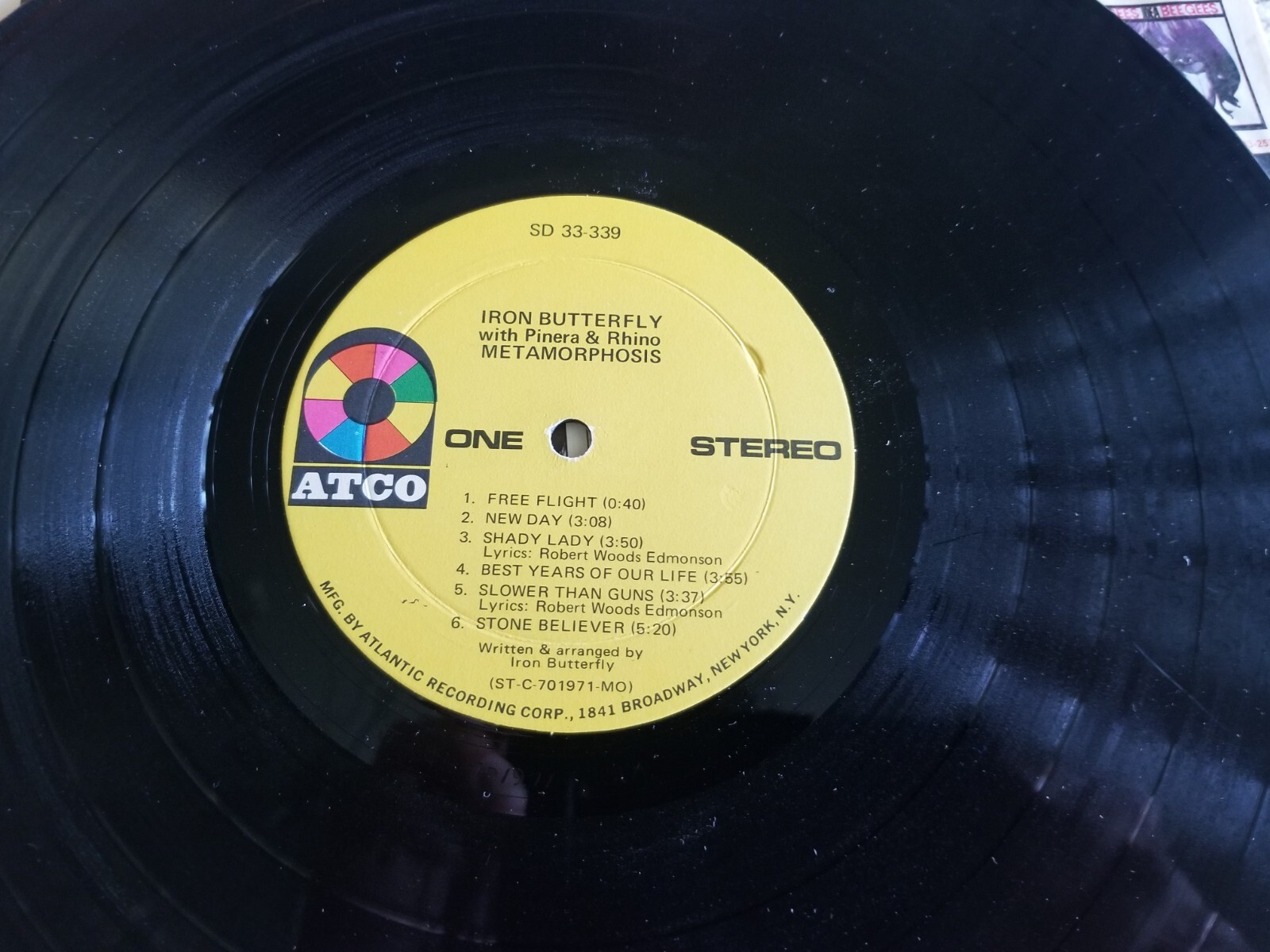 Iron Butterfly Metamorphosis Vinyl LP ATCO SD 33339 , 1970 12" Vinyl