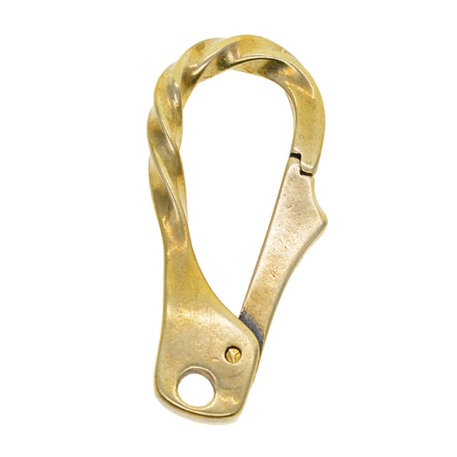 Brass Lobster Claw Keychain Clasp Twisted Keychain Clasp Key Ring Key
