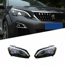For Peugeot 3008 17-19 LED Headlight LED DRL Sequential Signal LED Lo/Hi Beam