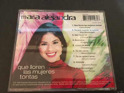 María Alejandra Matos – Que Lloren Las Mujeres Tontas CD