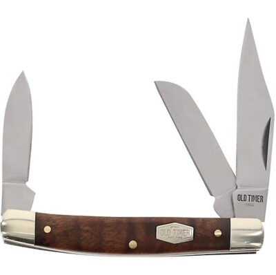 Schrade Old Timer Middleman IRONWOOD 3-Blade 34OTW NEW