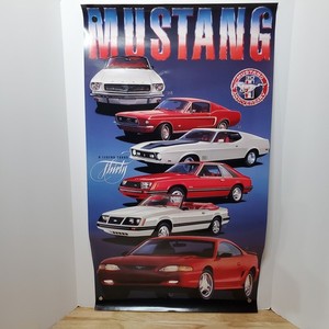Ford Mustang Poster 30th Anniversary 36 x 20 1964 1/2 1971 1968 1979 1983 1994