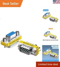 High-Definition VGA Male to Female Adapters - 2-Pack for Seamless Connectivity