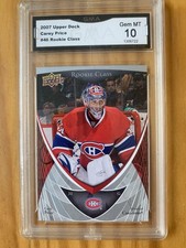 Carey Price Rookie Class #46. 2007 Upper Deck Card. rookie card picture