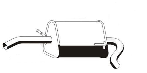 Vegaz EndschalldäMpfer Hinten FüR Seat Arosa VW Lupo-image