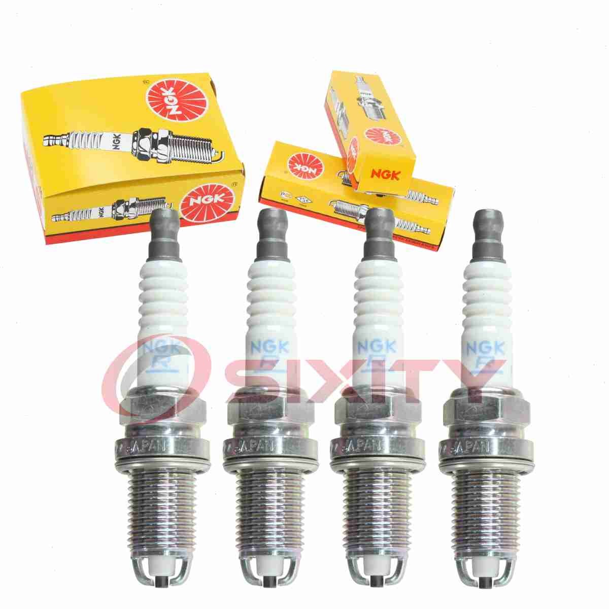 4 pc NGK Standard Spark Plugs for 1999-2002 Daewoo Nubira 2.0L L4 Ignition bh
