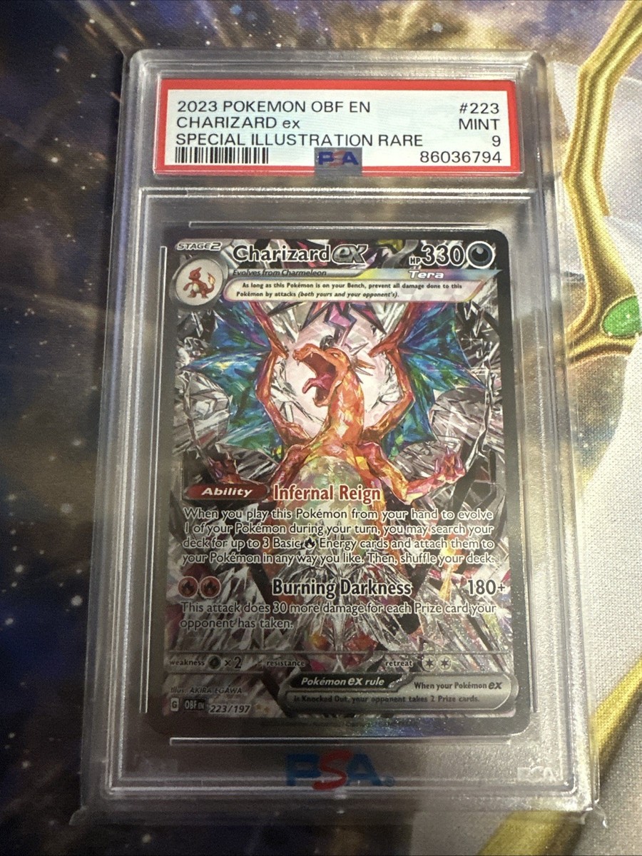 Charizard ex 223/197 Silver Obsidian Flames Holo PSA Mint 9 | eBay