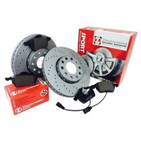 Zimmermann Sport Bremsen Kit Bremsscheiben BeläGe FüR Vw Golf 6 2.0 Gti Vorne