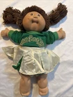 Cabbage Patch Kids cheerleader doll Vintage 80s Green And White Dress