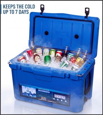45QT Portable Cooler Leak-Resistant Ice Chest Box Food Drink for Camping Outdoor