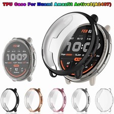 TPU Soft Watch Case for Huami Amazfit Active 2   Full Coverage Screen Protector
