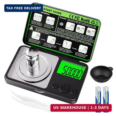 Wigearss Digital Milligram Scale 50g x 0.001g, Mini Precision Scale with Tare we