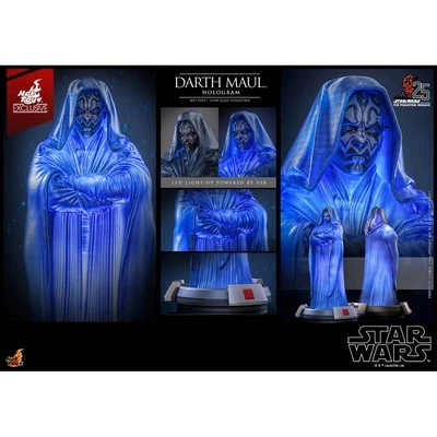 Star Wars Phantom Menace Darth Maul Hologram 1/6th Scale Hot Toys Light-Up
