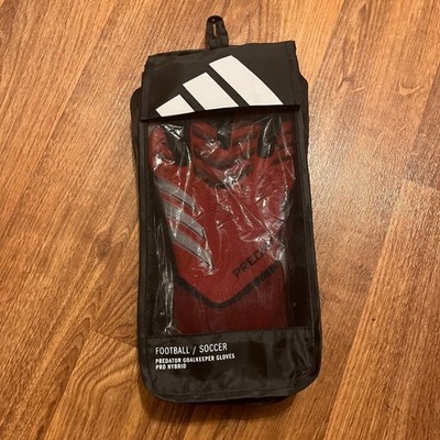 Adidas Goalkeeper Gloves Men 10 Red Predator Pro Hybrid URG 2.0 Soccer H62416