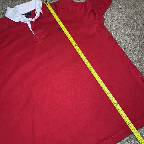 Vintage Polo Ralph Lauren Rugby Shirt Mens Size L Red Long Sleeve Elbow Patches by Ralph Lauren, Size L, $50 - Photo 5