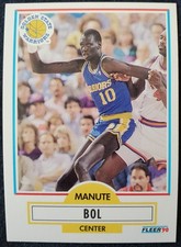 1990 Manute Bol Golden State Warriors NBA Fleer Card #62