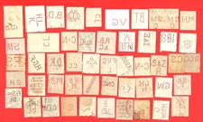 WORLDWIDE Perfin Stamps /NSW, GERMANY, FRANCE, V ICTORIA, ROMANIA, 😊2