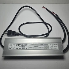 LED Power Supply 250W High-power Transformer Waterproof IP67 24V DC Driver New