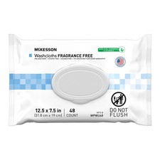 McKesson Personal Cleansing Wipe 7.5 x 12.5" WPWU48 1 Pack 48 Wipes