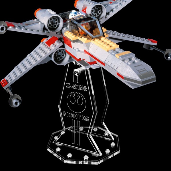 Acryl Display Stand Kompatibel Zu Lego 7140 X-Wing Fighter - Nur StäNder-image
