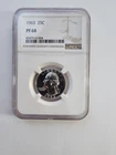 SILVER 1963 PF68 P MINT WASHINGTON QUARTER NGC GRADED 25C 90% AG COIN!